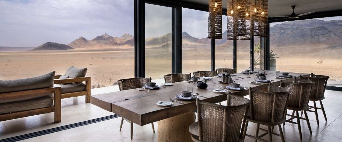 Sossusvlei Desert Lodge dining